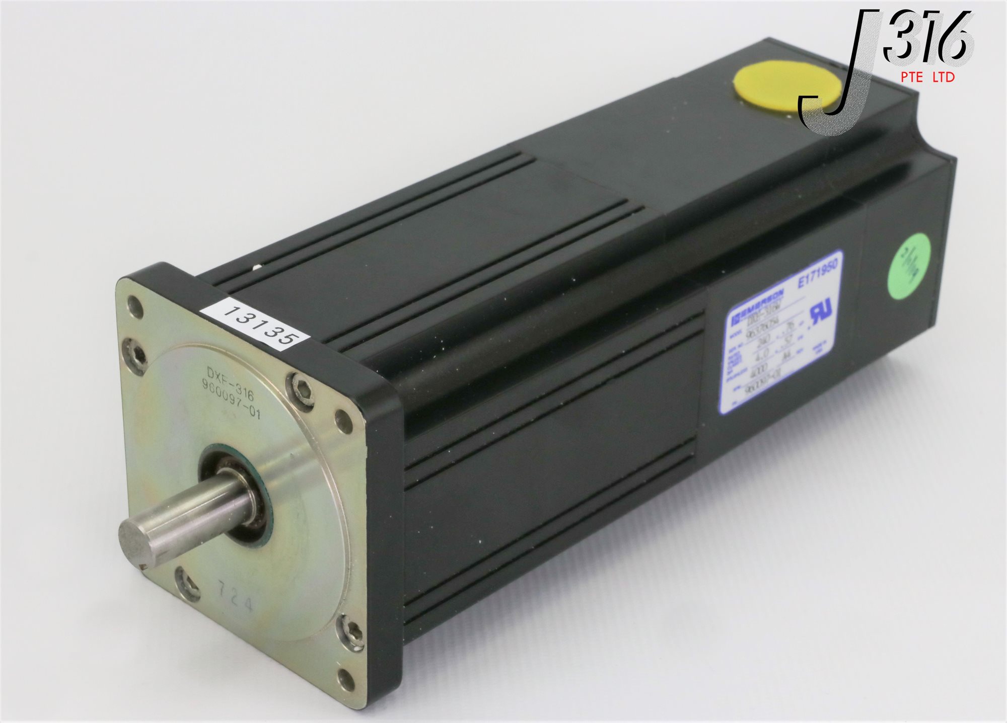 13135 EMERSON DX SERVO MOTOR, 240V, 0.76 HP, 0.57KW, P/N: 960097